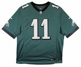 Eagles A.J. Brown Authentic Signed Green Nike Jersey w/ Sewn #'s BAS Witnessed