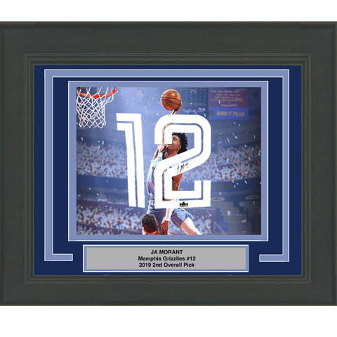 Framed Ja Morant Facsimile Autographed Number 20x24 Grizzlies Reprint Auto Photo