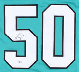 Chris Tierney Signed Sharks Jersey (Beckett) 55th Overall Pick 2012 NHL Draft