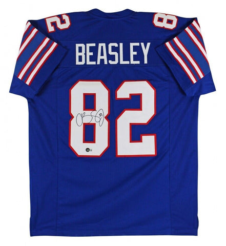 Cole Beasley Signed S M U Mustangs Jersey (Beckett) Cowboys, Bills, Giants, W.R.