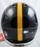 TJ Watt Autographed Steelers F/S Speed Authentic Helmet - Beckett W Holo *Silver