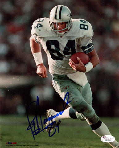 Jay Novacek Autographed/Signed Dallas Cowboys 8x10 Photo JSA 48325