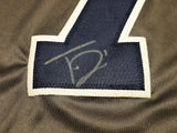 DALLAS COWBOYS TREVON DIGGS AUTOGRAPHED ARMY GREEN JERSEY BECKETT WITNESS 233655