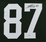 Jordy Nelson Signed Green Bay Packers 35x43 Custom Framed Jersey / Beckett COA