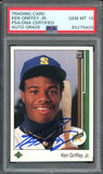 Ken Griffey Jr PSA 10 AUTO Rookie 1989 Upper Deck #1 RC On Card GEM MINT AUTO