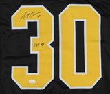 Gerry Cheevers Signed Boston Bruins Jersey Inscribed "HOF 85" (JSA COA)