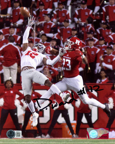 Denzel Ward Autographed Ohio State Buckeyes 8x10 Photo Beckett 47310