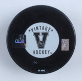 Rogie Vachon Signed Los Angeles Kings Logo Puck Inscribed "HOF 16" (COJO)