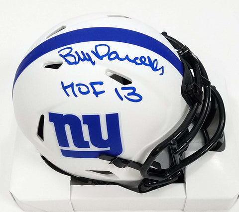 Bill Parcells Signed NY Giants Lunar Eclipse Mini Helmet W/ HOF 13 Beckett