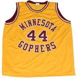 KEVIN McHALE AUTOGRAPHED MINNESOTA GOPHERS #44 BASKETBALL JERSEY BECKETT