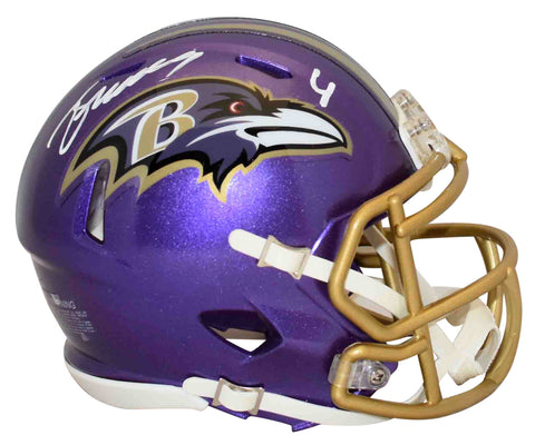 ZAY FLOWERS SIGNED AUTOGRAPHED BALTIMORE RAVENS FLASH SPEED MINI HELMET BECKETT