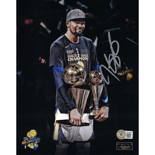 Kevin Durant Signed Golden State Warriors 8x10 Photo Beckett 45428