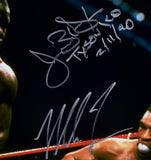 Buster Douglas Mike Tyson Signed 16x20 v. Tyson KO Photo w/Tyson KO - Beckett W