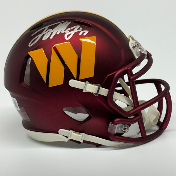 Terry McLaurin Autographed Signed Washington Commanders Mini Helmet Beckett