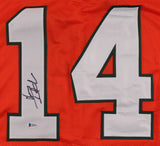 Vinny Testaverde Signed Miami Hurricanes Jersey (Beckett COA) 2xPro Bowl Q.B.