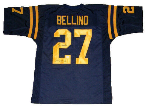 JOE BELLINO SIGNED AUTOGRAPHED NAVY NAVAL MIDSHIPMEN #27 THROWBACK JERSEY JSA