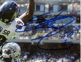 Steve Smith Sr. Signed Ravens Unframed 8x10 Photo-Over the Top vs Raiders