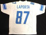 Detroit Lions Sam LaPorta Autographed White Jersey Beckett BAS QR #WR34390