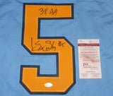 KENNY EASLEY SIGNED AUTOGRAPHED UCLA BRUINS #5 BLUE JERSEY JSA W/ 3X AA