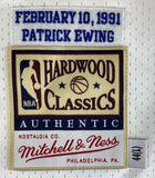 Patrick Ewing Signed Knicks 1991 M&N HWC All-Star Jersey 11x AS Steiner CX