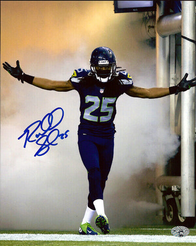 RICHARD SHERMAN AUTOGRAPHED 8X10 PHOTO SEATTLE SEAHAWKS RS HOLO STOCK #71536