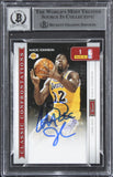 Larry Bird & Magic Johnson Signed 2009 Classics #1 160/250 Card Auto 10 BAS Slab