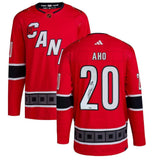 AHO SEBASTIAN Autographed Hurricanes Reverse Retro Adidas Jersey FANATICS