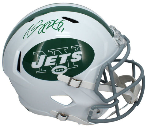 Davante Adams Autographed New York Jets 2024 Alt. Full Size Speed Helmet Beckett