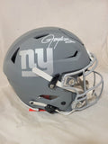 LAWRENCE TAYLOR SIGNED NEW YORK GIANTS SLATE SPEEDFLEX HELMET JSA QR
