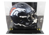 Broncos Bo Nix Authentic Signed Full Size Speed Rep Helmet W/ Case BAS Witnessed