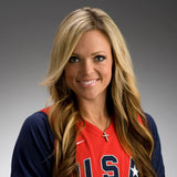 Jennie Finch Signed Softball Inscribed USA (Beckett) 2xOlympic Medalist 2004-08