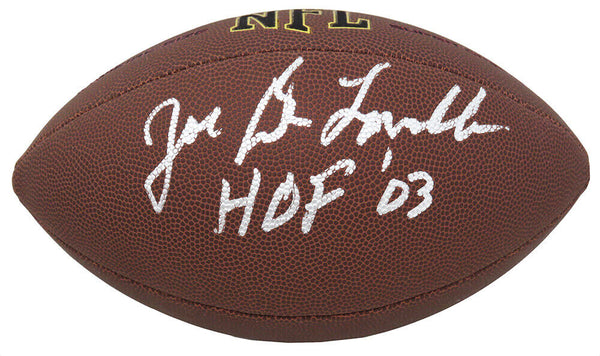 Joe DeLamielleure Signed Wilson Super Grip F/S NFL Football w/HOF'03 (SS COA)