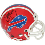 Jim Kelly Autographed Buffalo Bills VSR4 87-01 Replica Mini Helmet BAS 44146