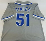 Brady Singer Signed Royals Jersey (Beckett Holo) Kansas City's 2018 1st Rnd Pck