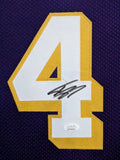 FRAMED L.A. LAKERS SHAQUILLE O'NEAL AUTOGRAPHED SIGNED JERSEY JSA COA