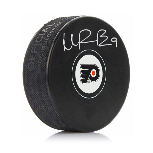 Ivan Provorov Philadelphia Flyers Autographed NHL Hockey Logo Puck JSA