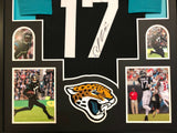 FRAMED JACKSONVILLE JAGUARS DJ CHARK AUTOGRAPHED SIGNED JERSEY BAS COA