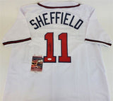 Gary Sheffield Signed Atlanta Braves Home Jersey (JSA COA) 500 Home Run Club