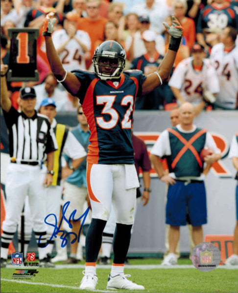 Dre' Bly Autographed/Signed Denver Broncos 8x10 Photo 10569