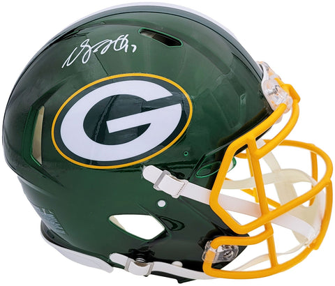 DAVANTE ADAMS AUTO PACKERS FLASH FULL SIZE AUTHENTIC SPEED HELMET BECKETT 201214