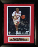 Scotty Thurman Autographed Arkansas 1994 Basketball Framed 16x20 Photo JSA COA