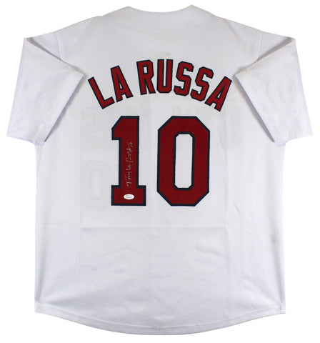 Tony LaRussa Authentic Signed White Pro Style Jersey Autographed JSA Witness