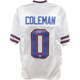 Keon Coleman Autographed/Signed Pro Style White XL Jersey Beckett 48145