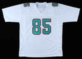 Mark "Super" Duper Signed Miami Dolphins White Jersey (JSA COA) 3xPro Bowl W.R.