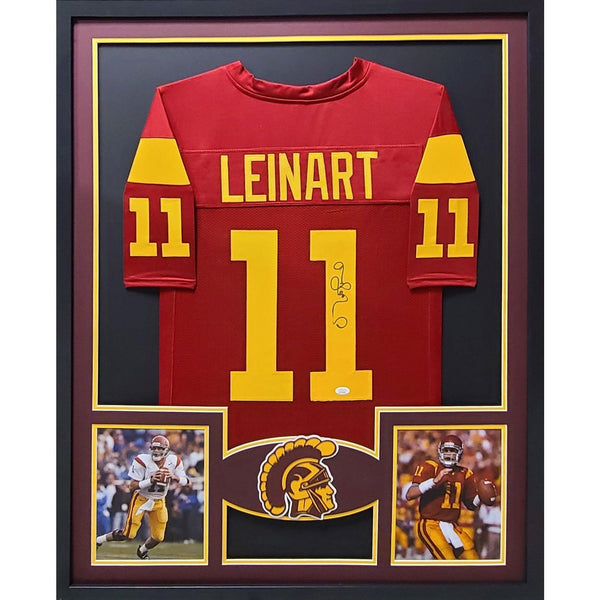 Matt Leinart Autographed Signed Framed USC Jersey JSA