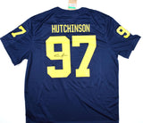 Aidan Hutchinson Signed Michigan Wolverines Jordan Game Jersey- Beckett Hologram