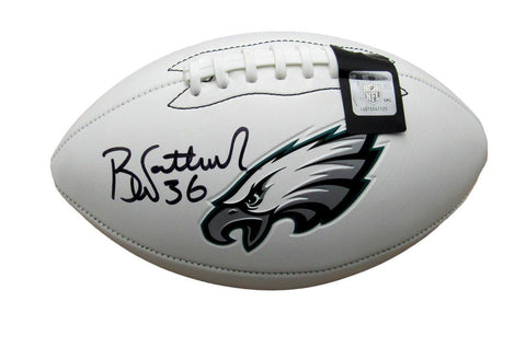 Brian Westbrook Signed/Inscribed Eagles Logo Football 193091