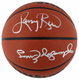 Larry Bird & Julius "Dr.J" Erving Signed Wilson Basketball BAS Witness #W089726