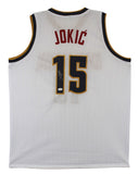 Nikola Jokic Authentic Signed White Pro Style Jersey Autographed JSA 2