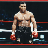 Mike Tyson Signed 19x23 Custom Framed Photo Display (Tyson Hologram)